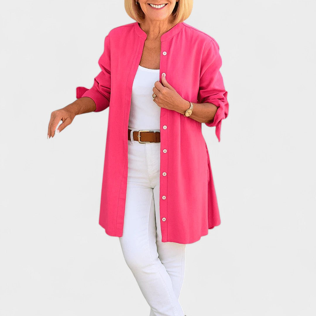 BELMONTE MILANO | BLUSA LUNGA CON PULSANTI