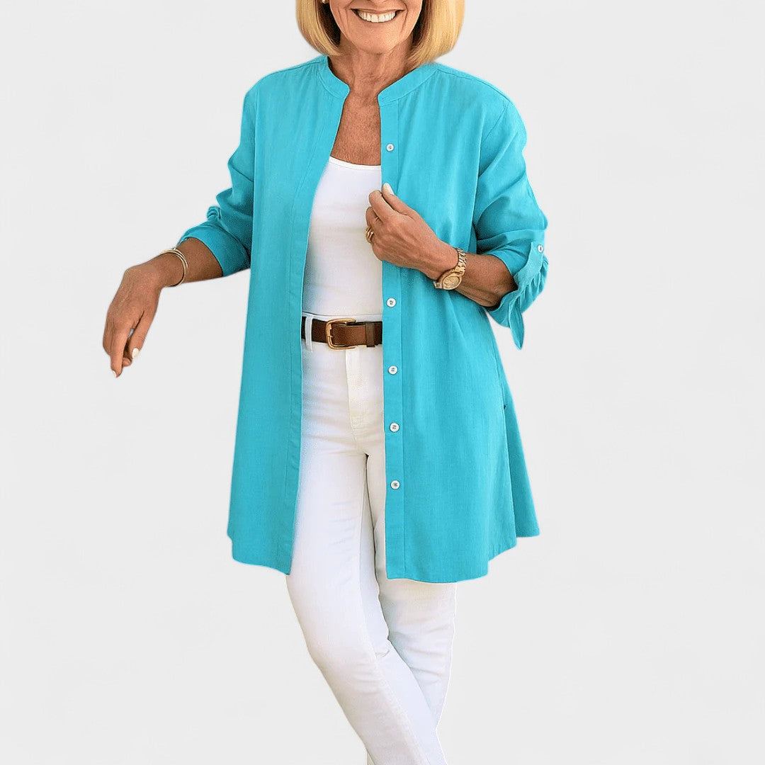 BELMONTE MILANO | BLUSA LUNGA CON PULSANTI