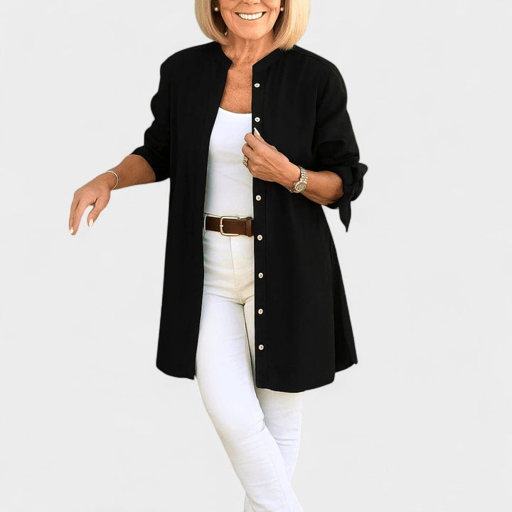 BELMONTE MILANO | BLUSA LUNGA CON PULSANTI