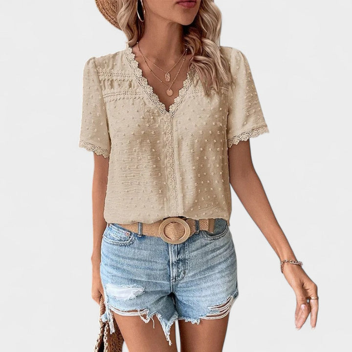 BELMONTE MILANO | BLUSA CON PIZZO
