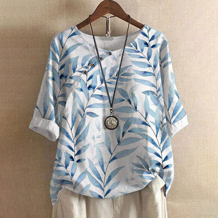 BELMONTE MILANO | Blusa con Stampa Foglia