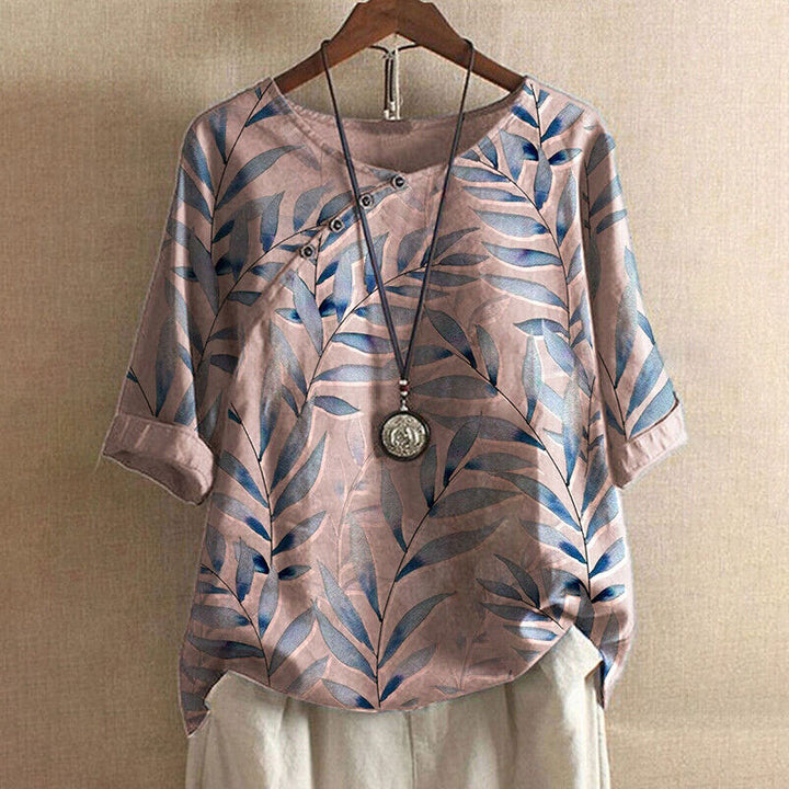 BELMONTE MILANO | Blusa con Stampa Foglia