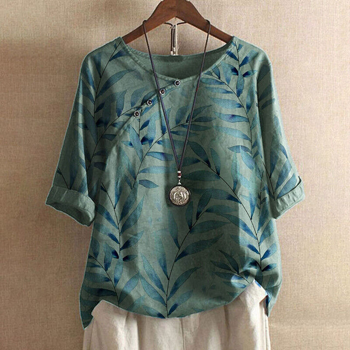 BELMONTE MILANO | Blusa con Stampa Foglia
