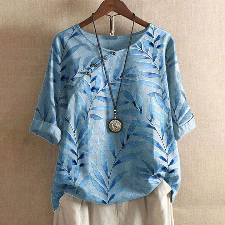 BELMONTE MILANO | Blusa con Stampa Foglia