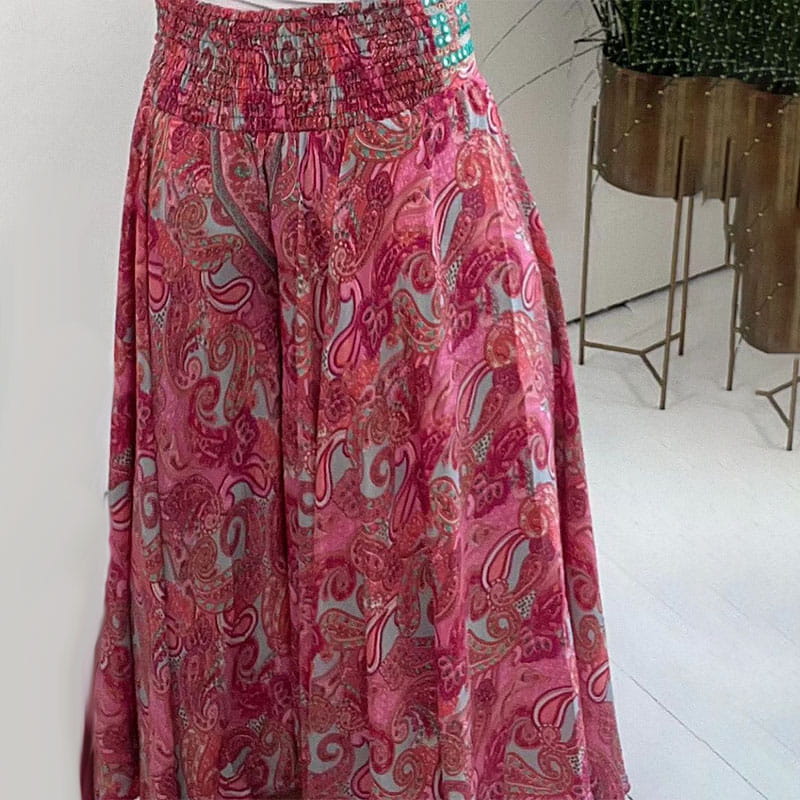 LUNA | PANTALONI PALAZZO BOHO STAMPATI