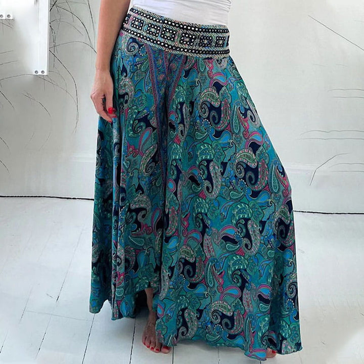 SERENA | GONNA LUNGA BOHO STAMPATA