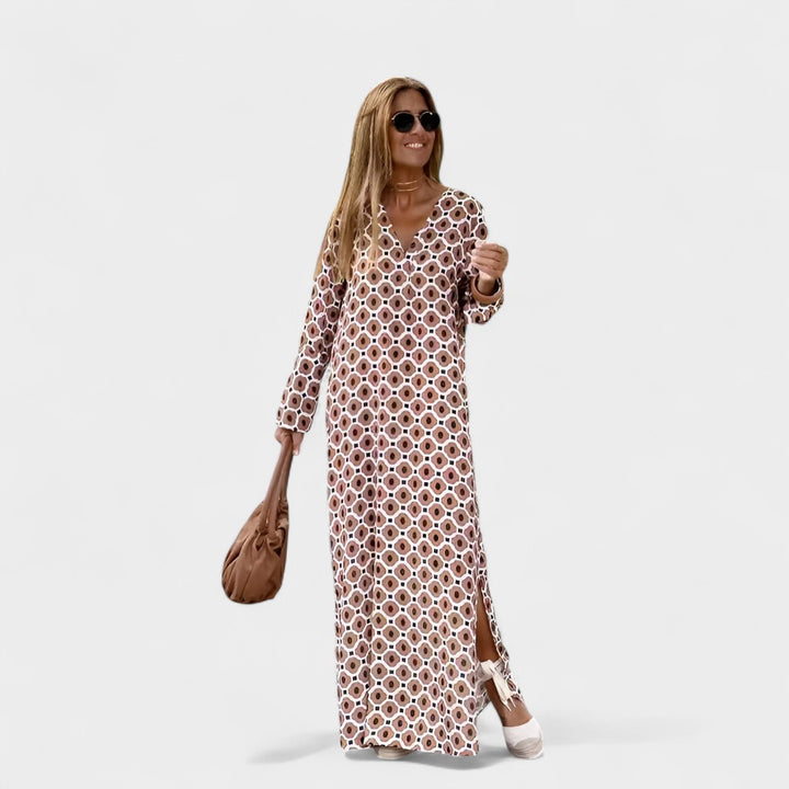 BEATRICE | ABITO MAXI STAMPATO