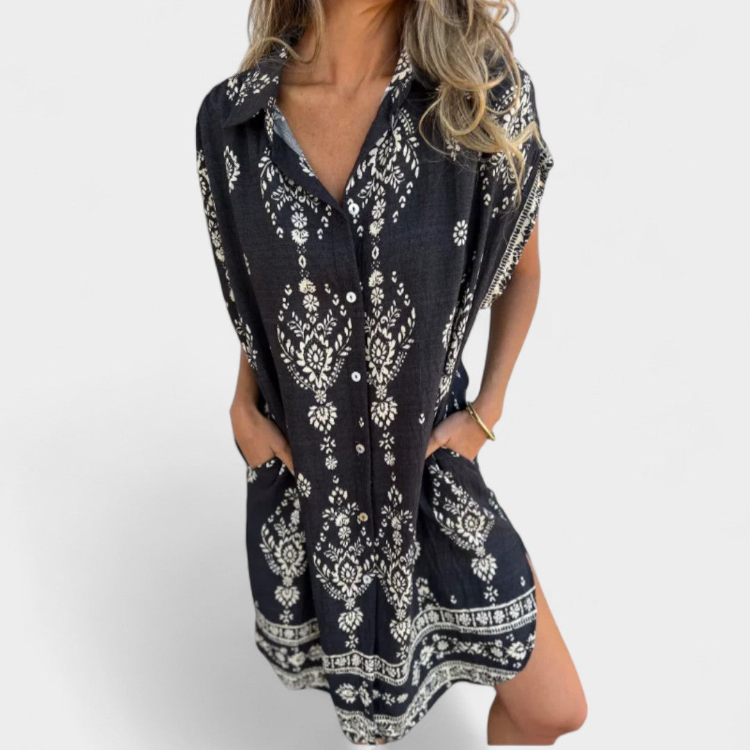 CHIARA | ABITO CAMICIA STAMPATO