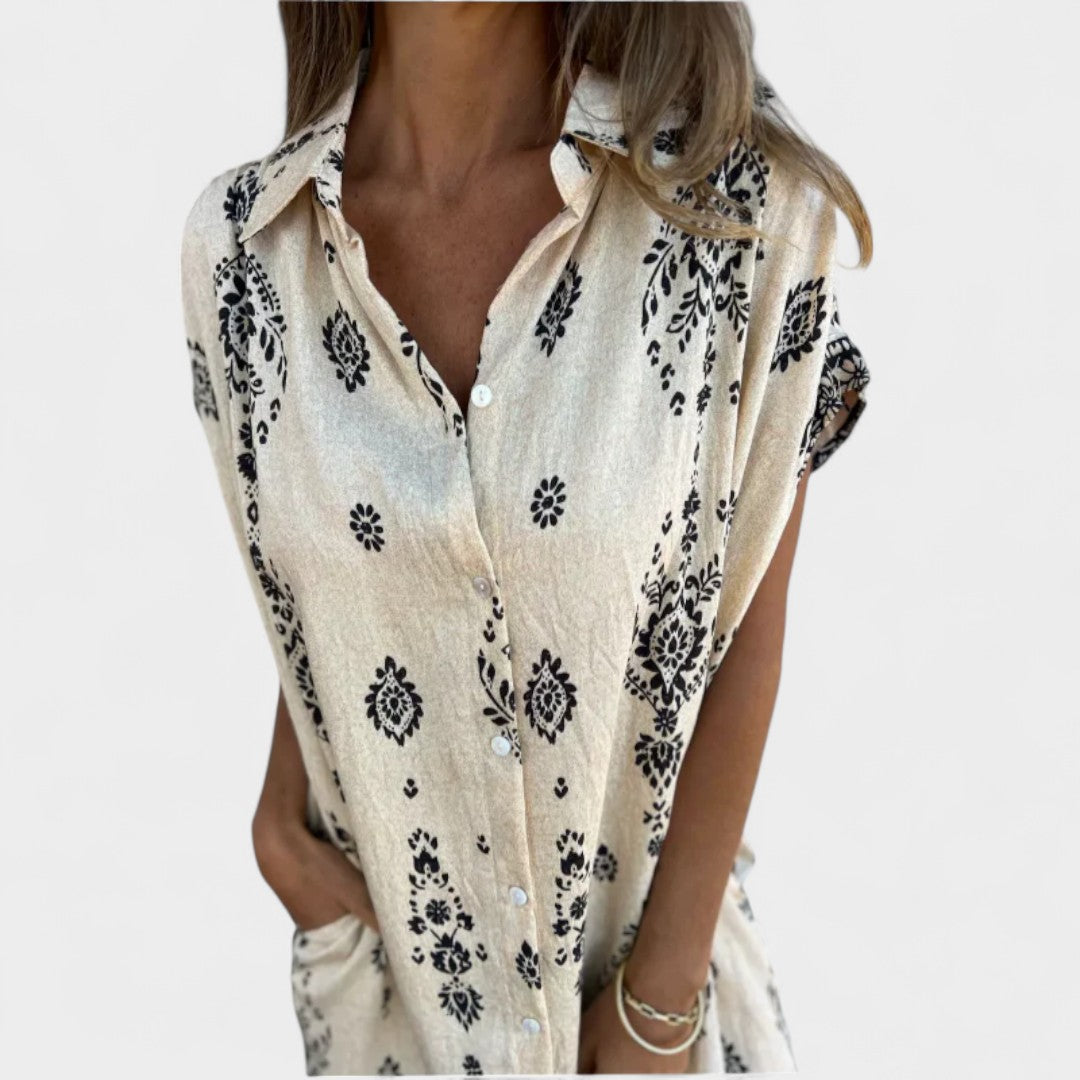 CHIARA | ABITO CAMICIA STAMPATO