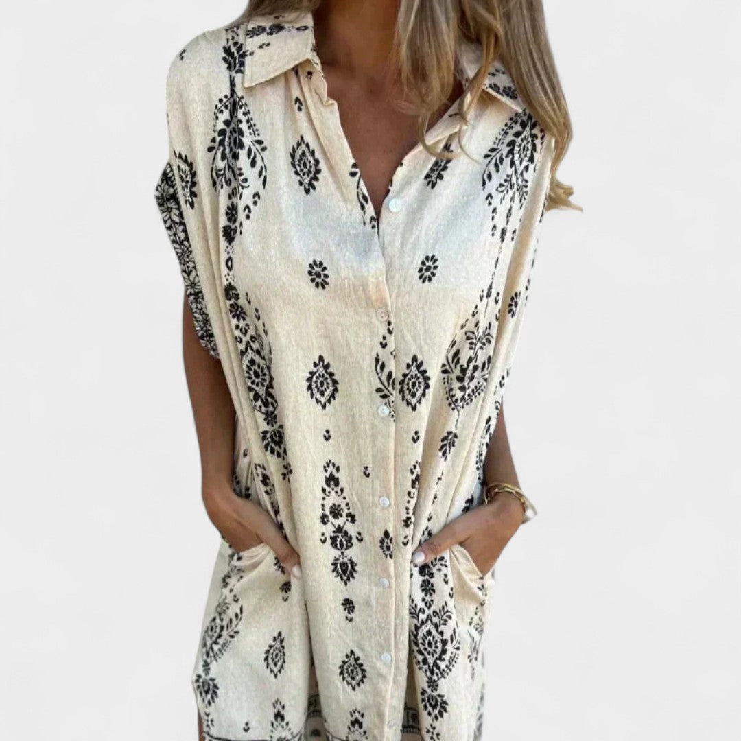 CHIARA | ABITO CAMICIA STAMPATO