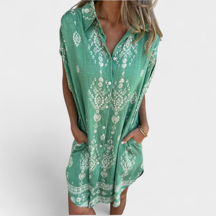 CHIARA | ABITO CAMICIA STAMPATO