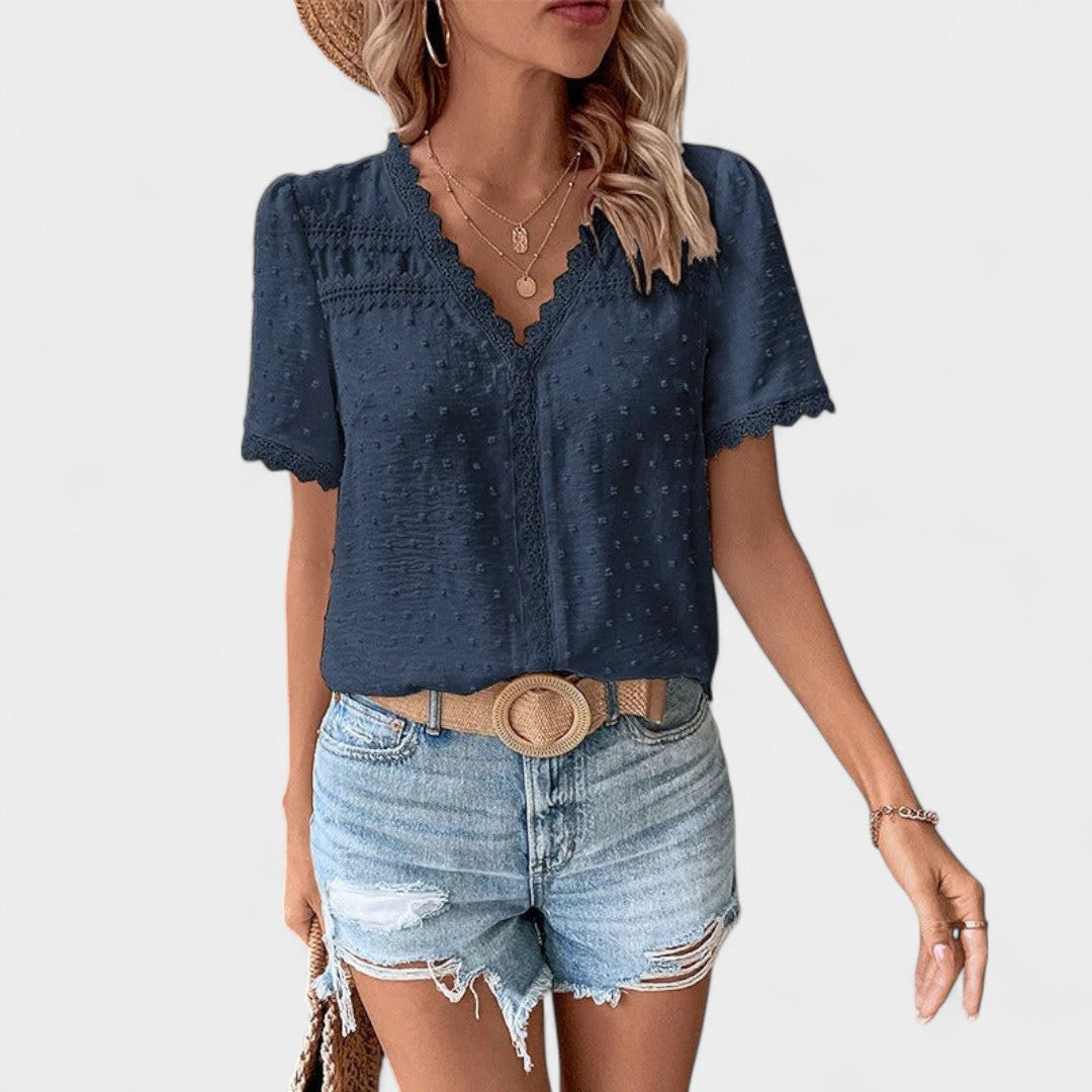 BELMONTE MILANO | BLUSA CON PIZZO