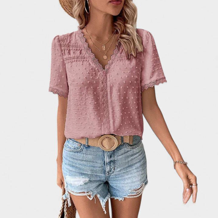 BELMONTE MILANO | BLUSA CON PIZZO