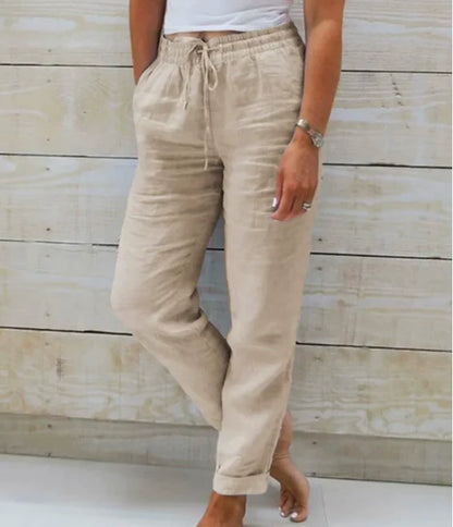 AZZURRA | PANTALONI LEGGERI CON COULISSE