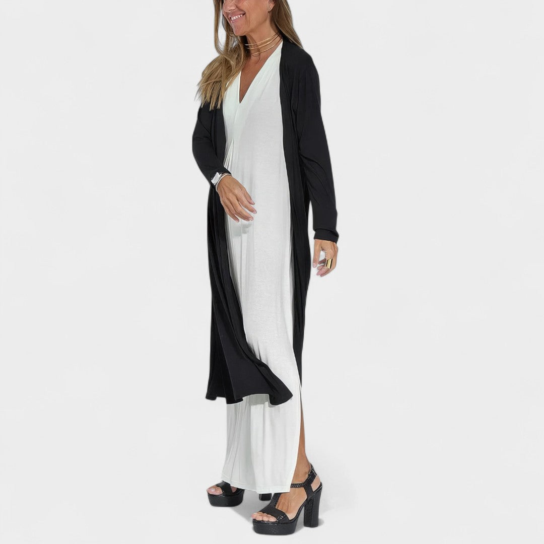 LIVIA | ABITO MAXI NERO ELEGANTE