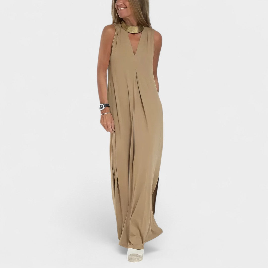 LIVIA | ABITO MAXI NERO ELEGANTE