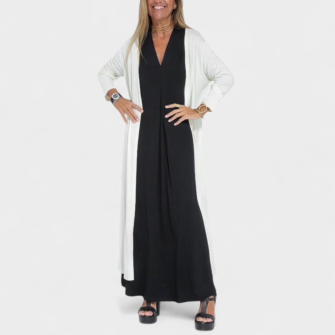 LIVIA | ABITO MAXI NERO ELEGANTE