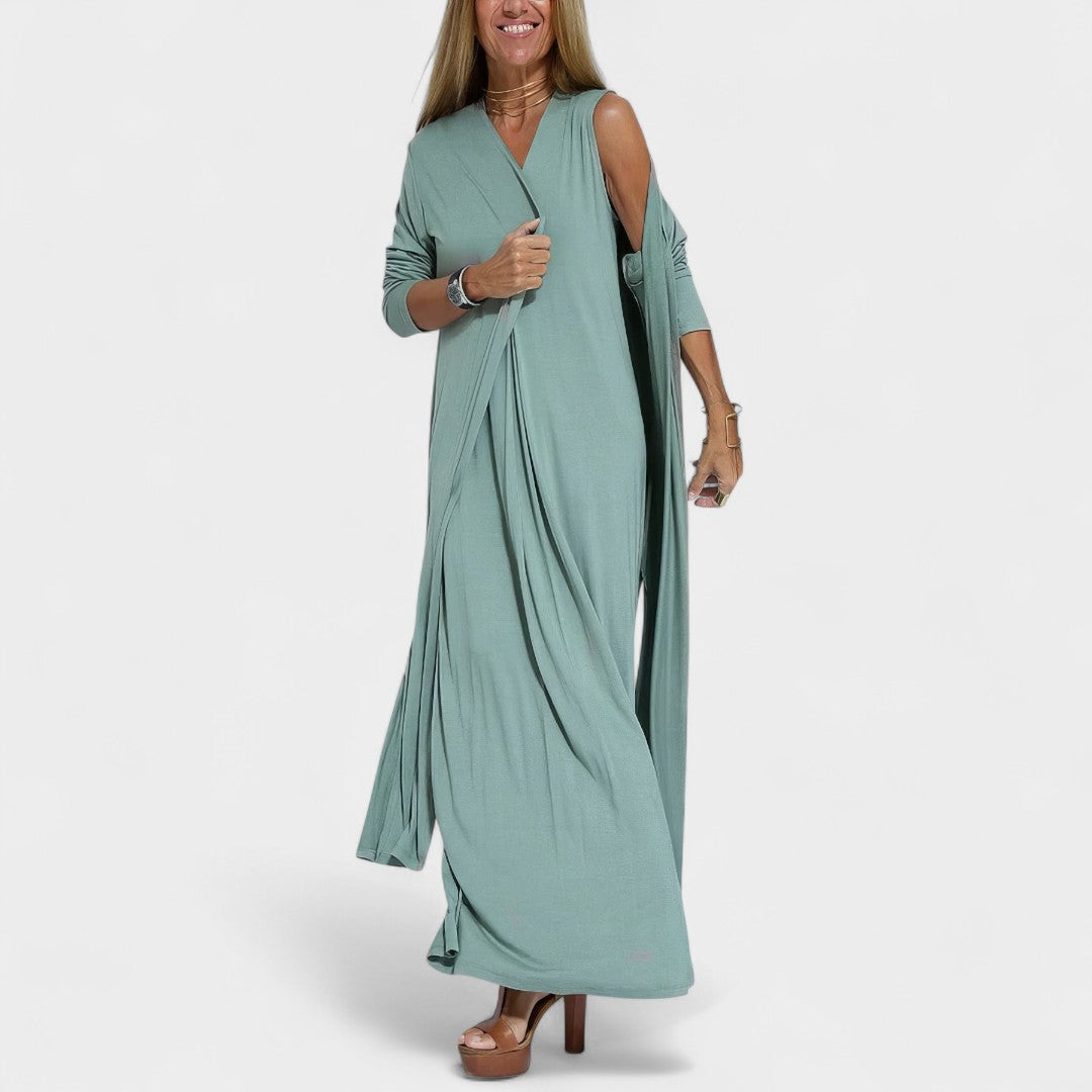 LIVIA | ABITO MAXI NERO ELEGANTE