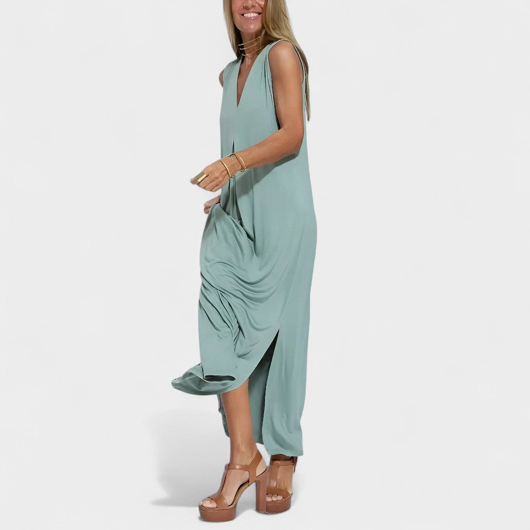LIVIA | ABITO MAXI NERO ELEGANTE